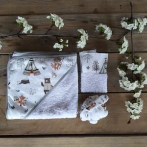 Set de Baño con Accesorios en Bolsita de Tul.  Set N° 1