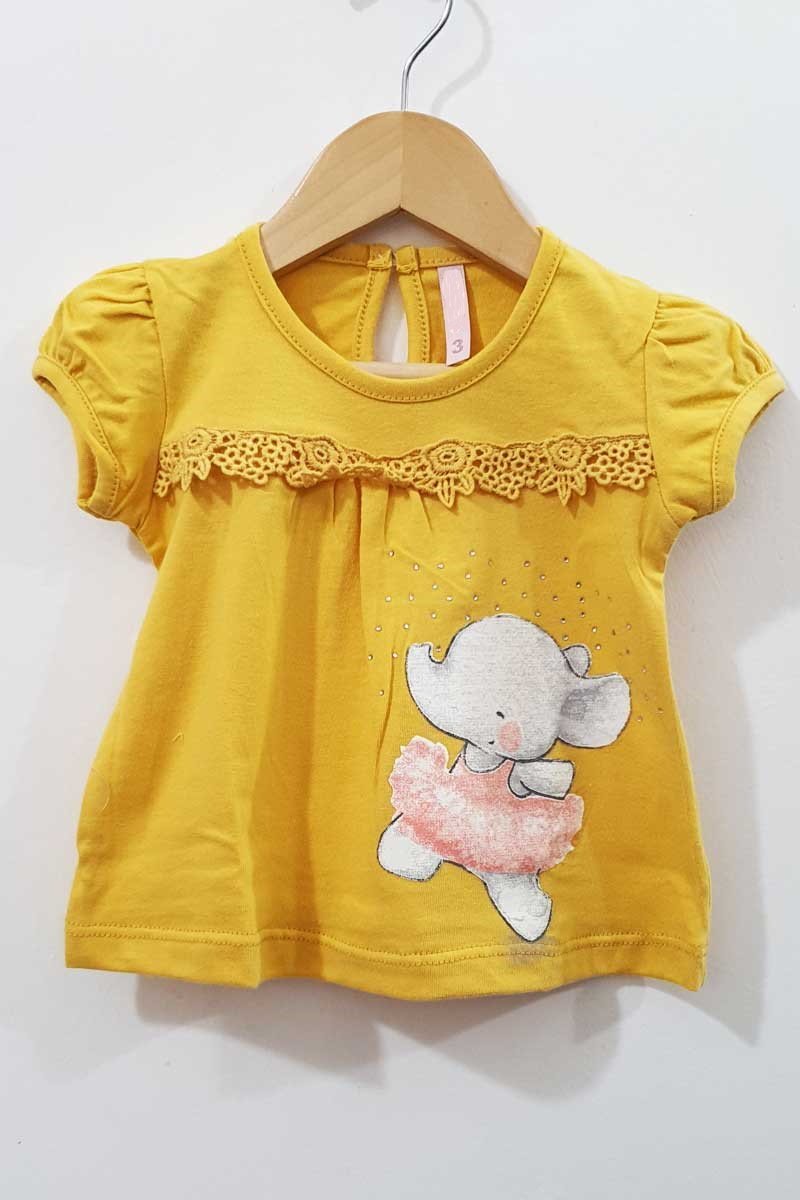 Remera Manga Corta con Estampa y Brodery. - Image 4