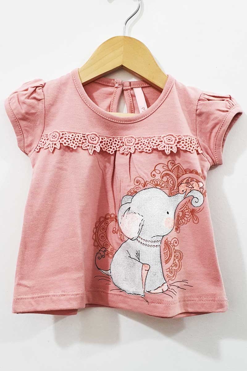 Remera Manga Corta con Estampa y Brodery. - Image 5