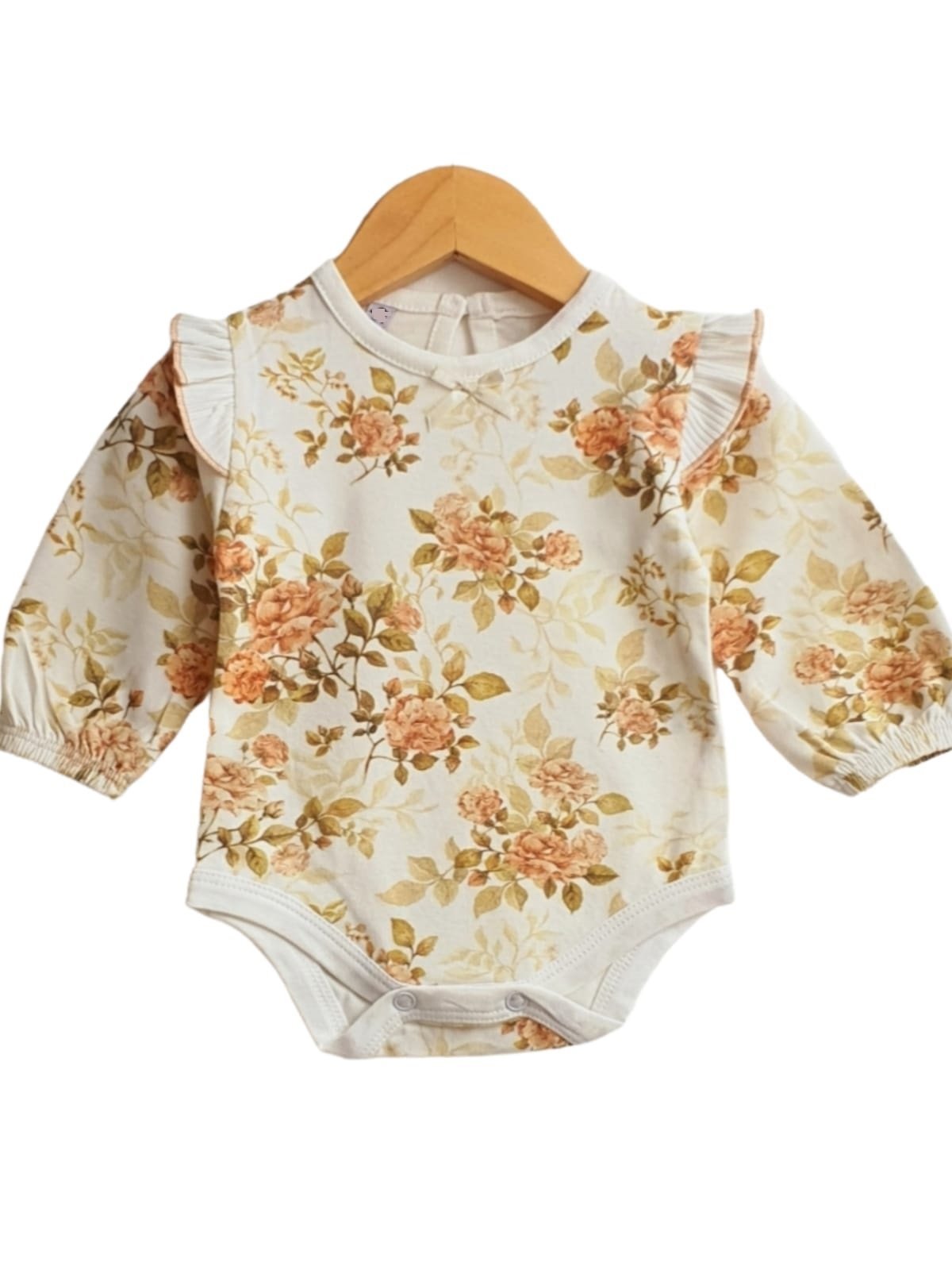 Body Floreado con Volados en Hombros