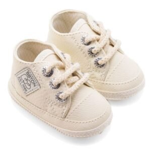 Zapatillita alta para bebés no caminantes confeccionada en PU