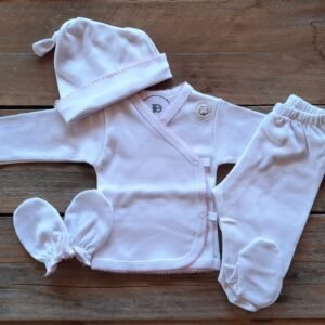 Ajuar Blanco con Terminación en Picot.