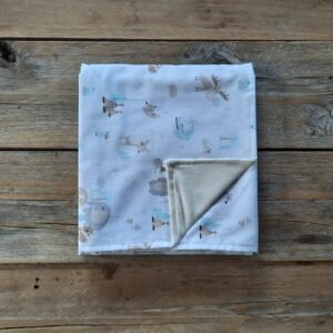 Manta de Gabardina e Interlock.