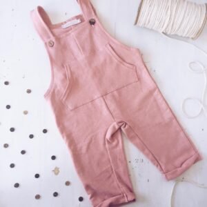 Jardinero de Algodón Rústico Rosa Viejo