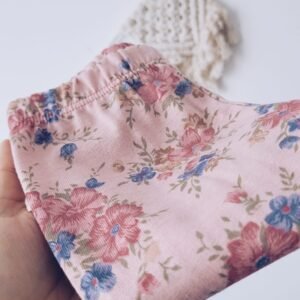 Calza de Algodón Floreada