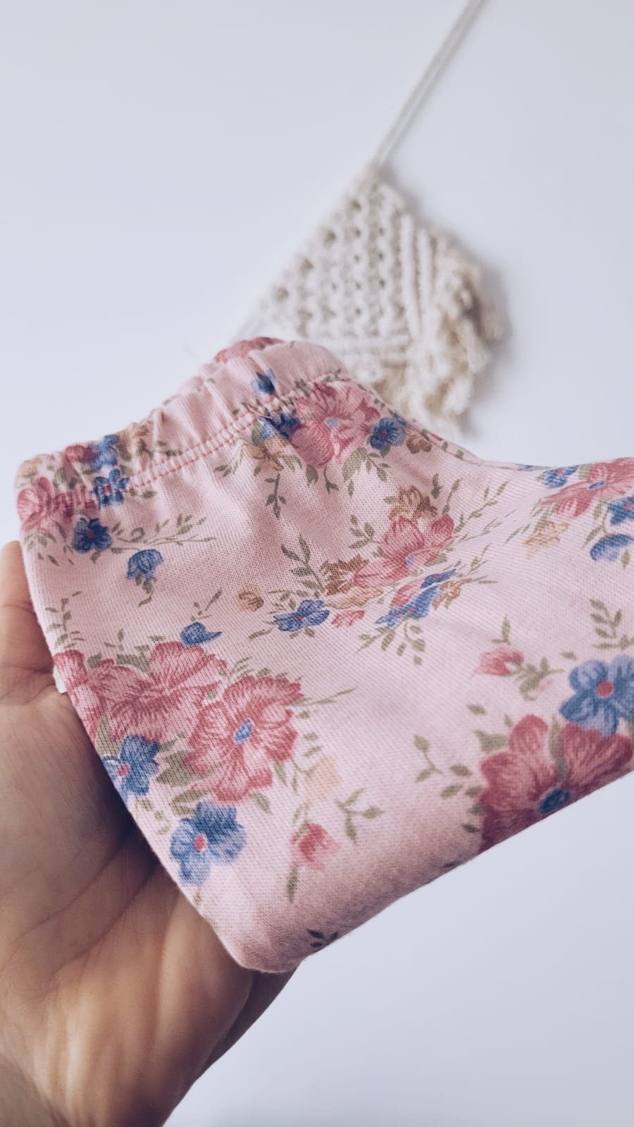 Calza de Algodón Floreada