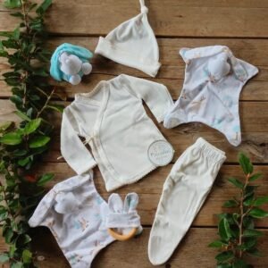 Ajuar 3 Piezas con Terminación en Picot