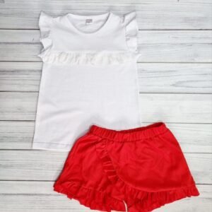 Short Pollera Rojo