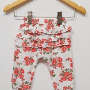 Calza Floreada en Rojo