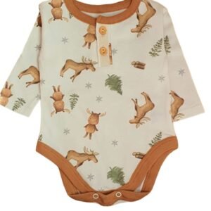 Body Bebé Estampado Manga Larga