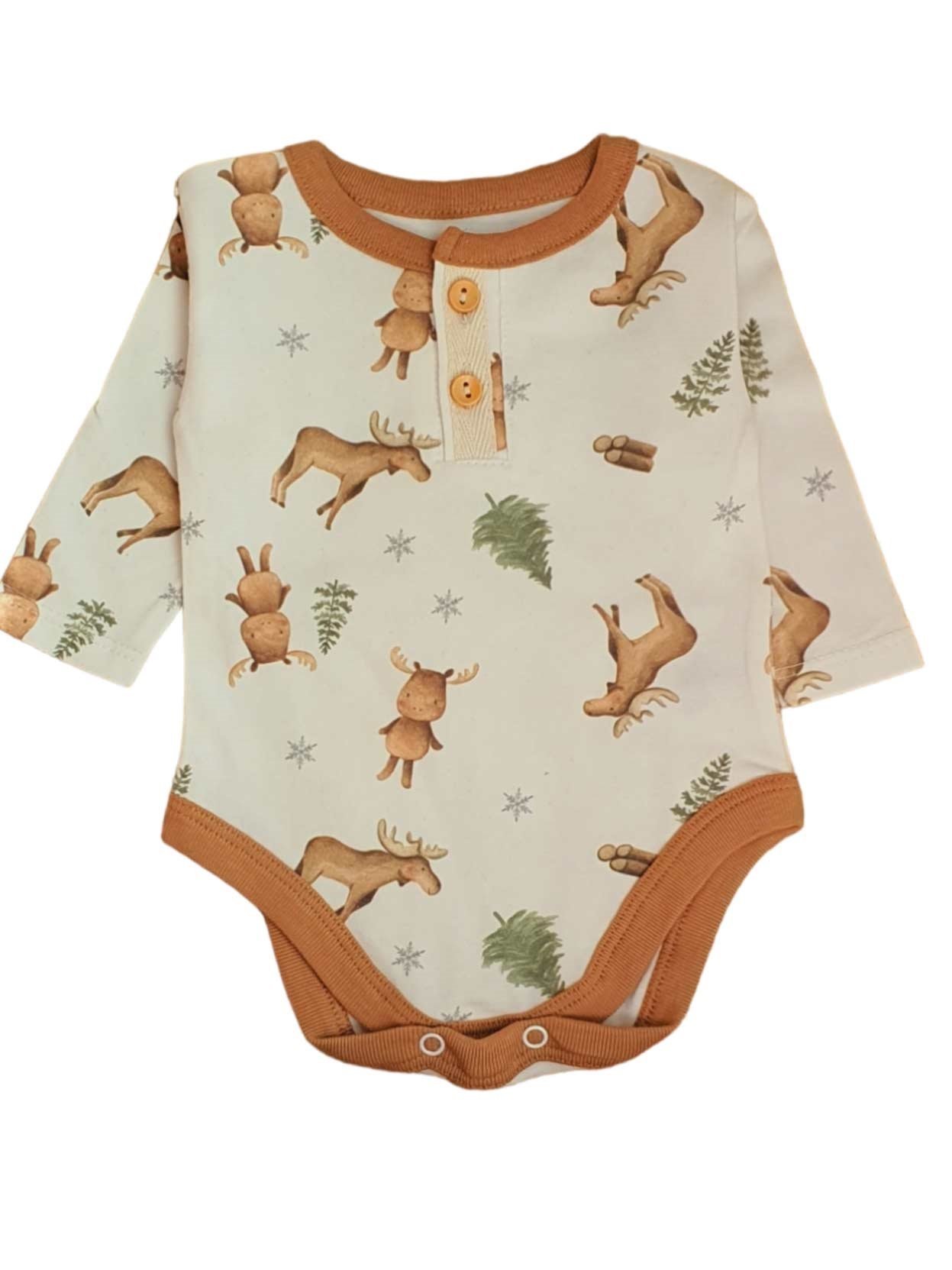 Body Bebé Estampado Manga Larga