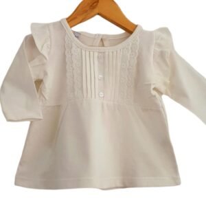 Remera Manga Larga con Alforzas