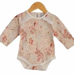 Body Floreado con Puntilla en Hombros