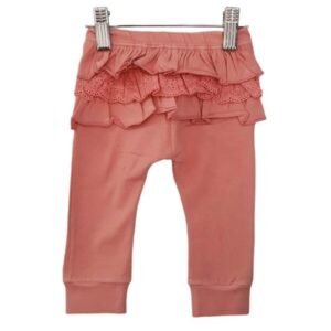 Calza Lisa con Volados y Broderie