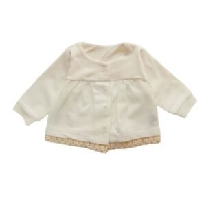 Campera de Algodón con Detalle de Puntilla