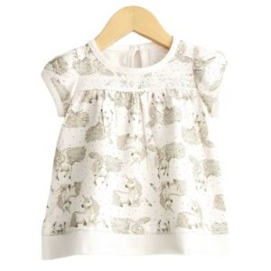 Vestido con Estampa y Alitas