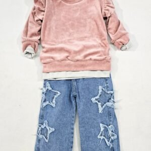 jean wide con estrellas