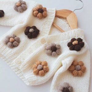 Saquito con Flores Chocolate