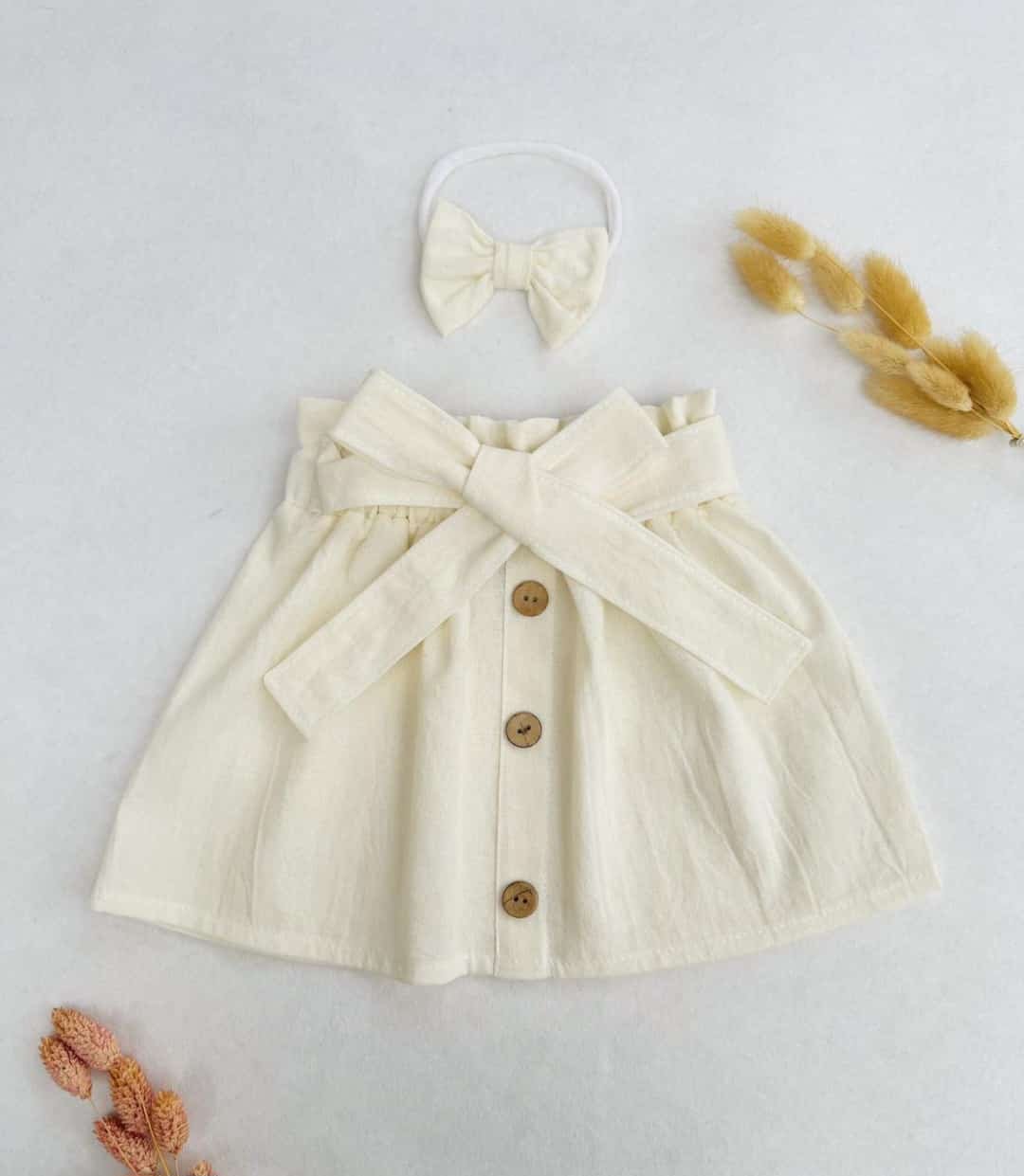 pollera tusor manteca