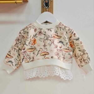 Buzo Estampado con Broderie