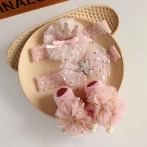 Set Medias Estrella Rosa