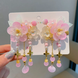 Hebilla Colgante con Flores