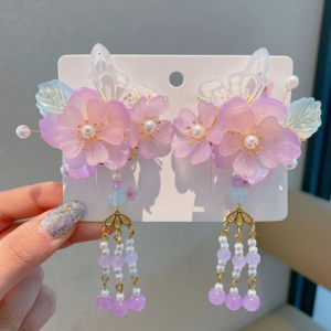 Hebillas Colgantes Moradas