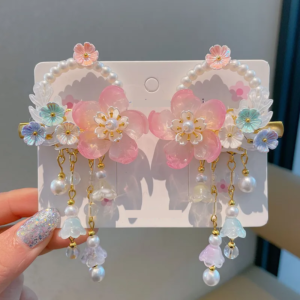 Hebillas Colgantes con Perlitas